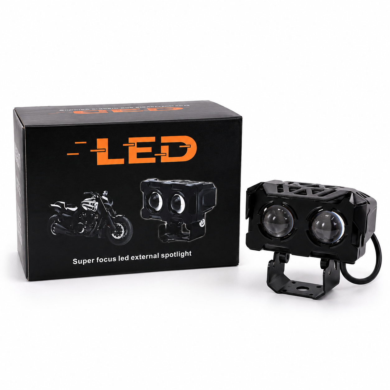 پروژکتور LED دو لنز موتورسیکلت مدل Super Focus
